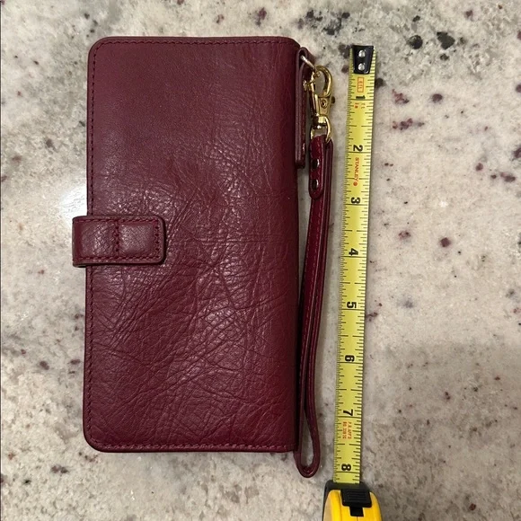 Will Leather Goods Burgundy leather wallet - Picture 2 of 6